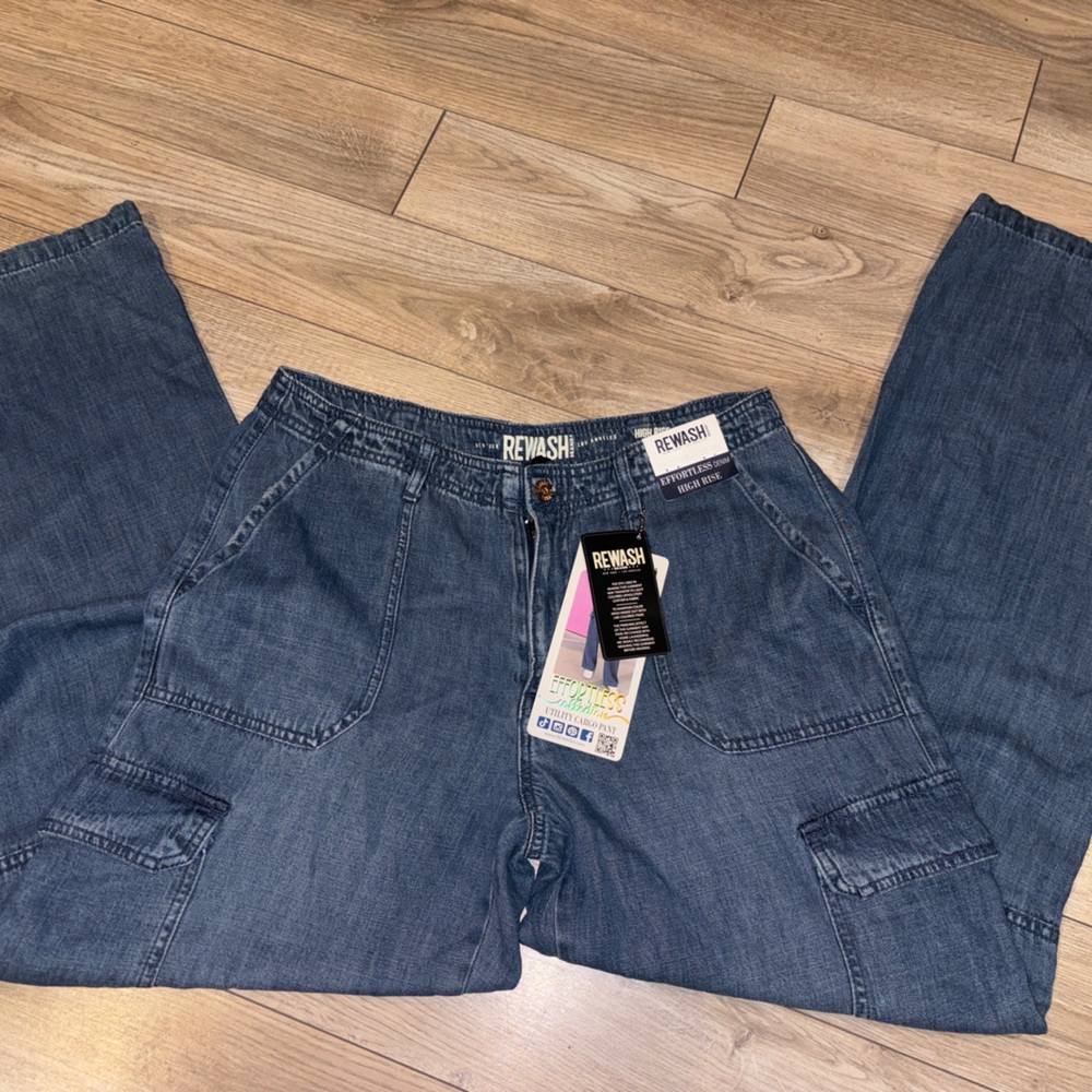 Rewash Women's Dark Blue Boyfriend Jeans